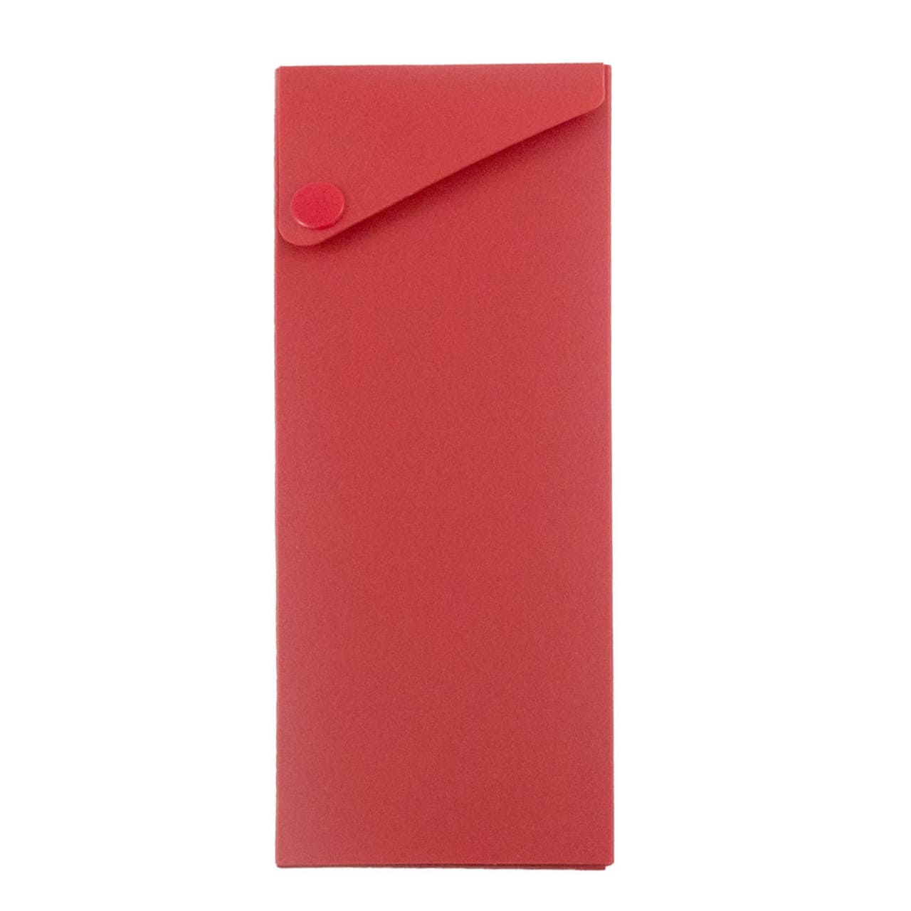 JAM Paper Sliding Pencil Case with Button Snap, 6ct.